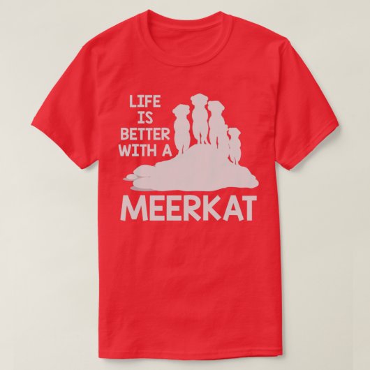 Meerkat Lover Gift Zoo Animals Meerkat T-shirt (Design voorkant)