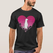 Meerkat Lover Retro  Heart Meerkat Valentin T-shirt (Voorkant)