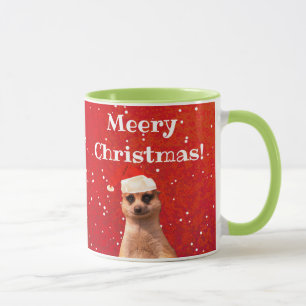 Meerkat Meery Kerstmis Funny Mok voor kerstmis