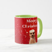 Meerkat Meery Kerstmis Funny Mok voor kerstmis (Voorkant rechts)