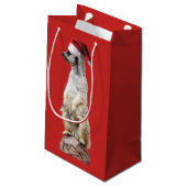 MeerKat Merry kerst Klein Cadeauzakje (Achterkant Gekanteld)
