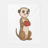Meerkat met Apple Fleece Deken (Voorkant)