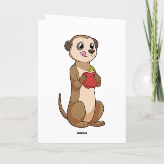 Meerkat met Apple Kaart (Achterkant)