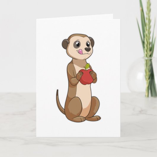 Meerkat met Apple Kaart (Voorkant)