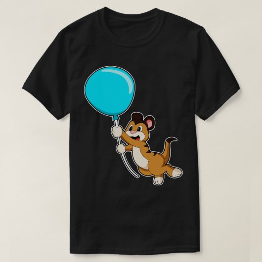 Meerkat met ballon 2 t-shirt (Design voorkant)