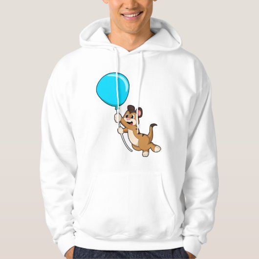 Meerkat met ballon hoodie (Voorkant)