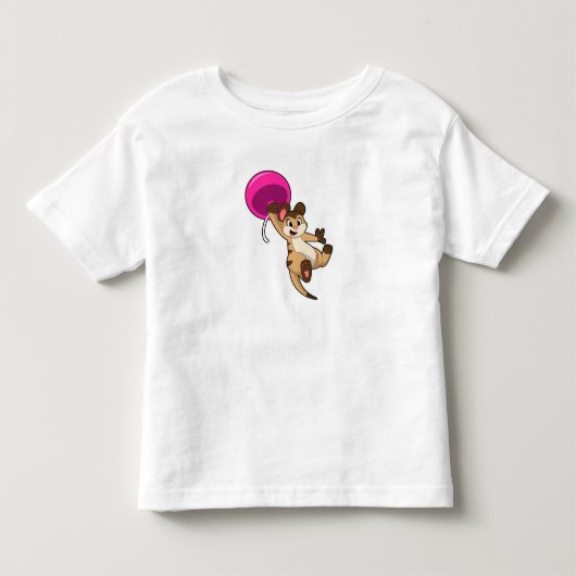 Meerkat met ballon kinder shirts (Voorkant)