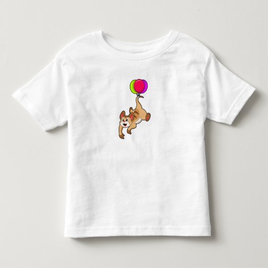 Meerkat met ballon kinder shirts (Voorkant)