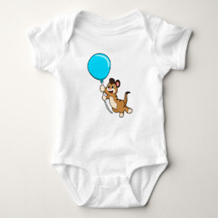 Meerkat met ballon romper