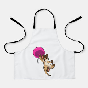 Meerkat met ballon schort