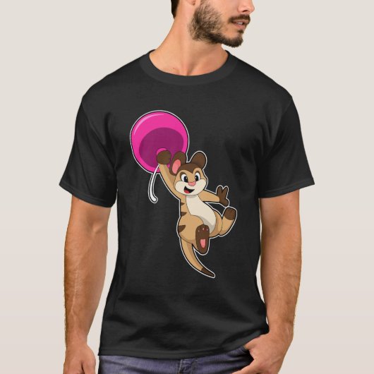 Meerkat met ballon t-shirt (Voorkant)