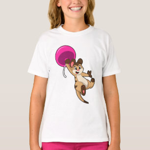 Meerkat met ballon t-shirt