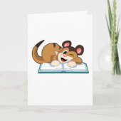 Meerkat met boek kaart (Voorkant)