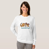 Meerkat met boek t-shirt (Voorkant volledig)
