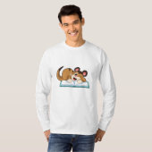 Meerkat met boek t-shirt (Voorkant volledig)