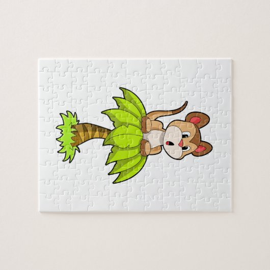 Meerkat met boom legpuzzel (Horizontaal)