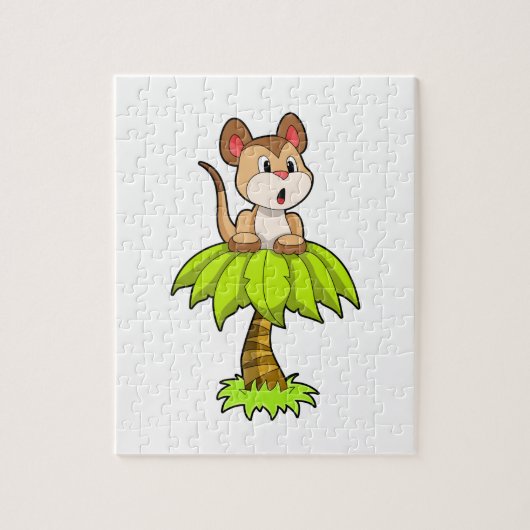 Meerkat met boom legpuzzel (Verticaal)