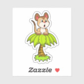 Meerkat met boom sticker (Vel)