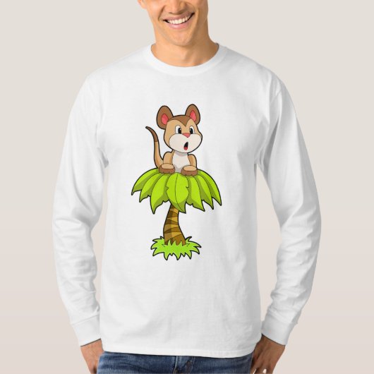 Meerkat met boom t-shirt (Voorkant)