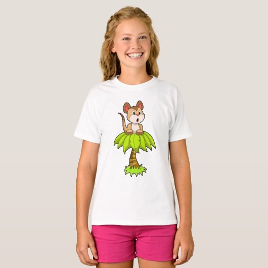 Meerkat met boom t-shirt (Voorkant volledig)