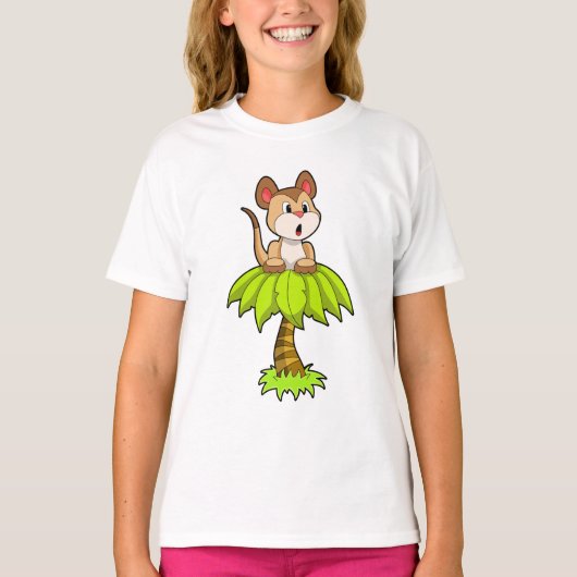 Meerkat met boom t-shirt (Voorkant)