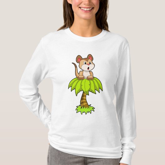 Meerkat met boom t-shirt (Voorkant)