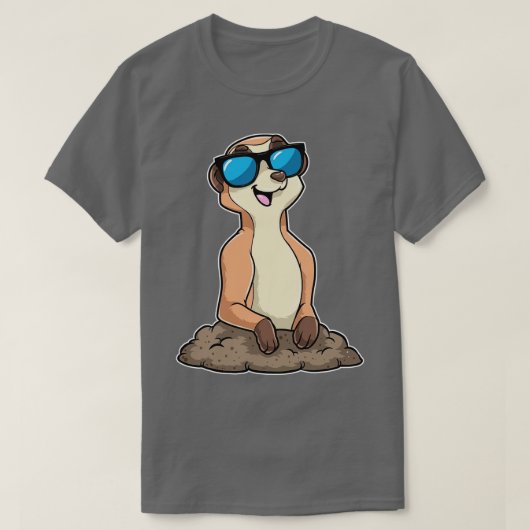 Meerkat met bril 2 t-shirt (Design voorkant)