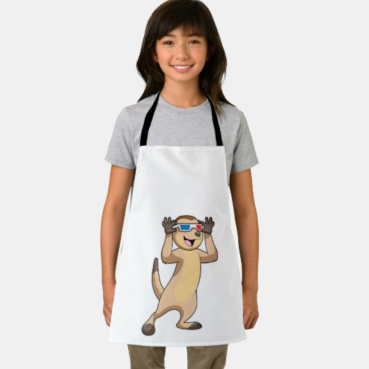 Meerkat met bril schort (Insitu)