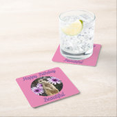 Meerkat met Daisies, papieren Onderzetters van de  (Insitu)