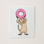 Meerkat met Donut Legpuzzel (Verticaal)