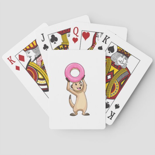 Meerkat met Donut Pokerkaarten (Achterkant)