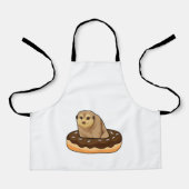 Meerkat met Donut Schort (Voorkant)