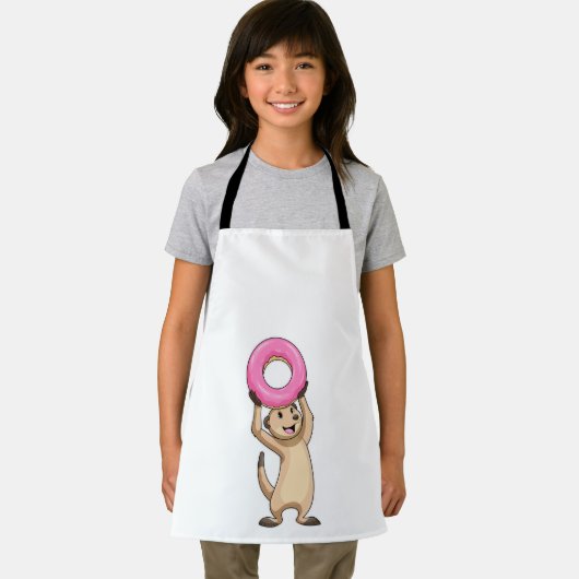 Meerkat met Donut Schort (Insitu)