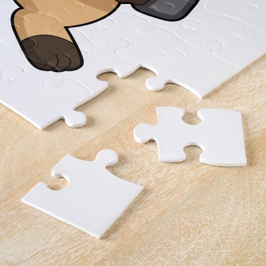 Meerkat met Dumbbell Legpuzzel (Zijkant)