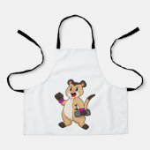 Meerkat met Dumbbell Schort (Voorkant)