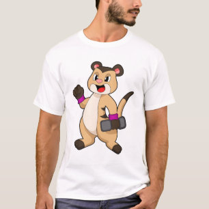 Meerkat met Dumbbell T-shirt