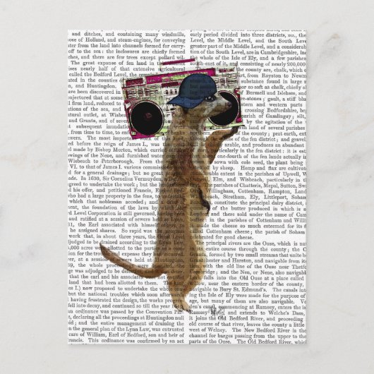 Meerkat met getto Blaster 2 van de Boom Box Briefkaart (Voorkant)
