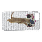 Meerkat met getto Blaster 2 van de Boom Box Case-Mate iPhone Case (Achterkant (Horizontaal))