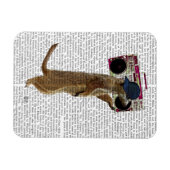 Meerkat met getto Blaster 2 van de Boom Box Magneet (Horizontaal)