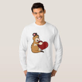 Meerkat met hart t-shirt (Voorkant volledig)