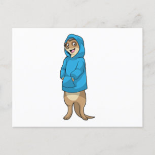 Meerkat met Hoodie Briefkaart