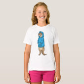 Meerkat met Hoodie T-shirt (Voorkant volledig)