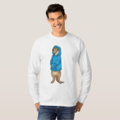 Meerkat met Hoodie T-shirt (Voorkant volledig)