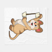 Meerkat met koffie en koffie.PNG Fleece Deken (Voorkant (Horizontaal))