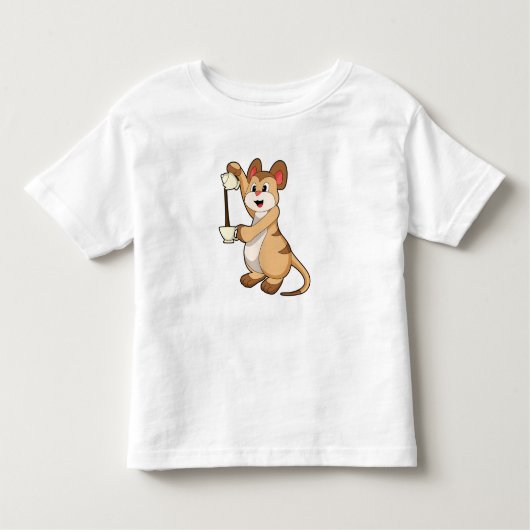 Meerkat met koffie en koffie.PNG Kinder Shirts (Voorkant)