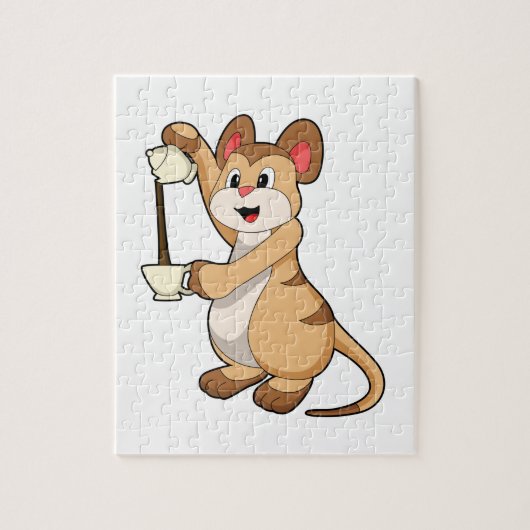 Meerkat met koffie en koffie.PNG Legpuzzel (Verticaal)