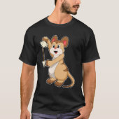 Meerkat met koffie en koffie.PNG T-shirt (Voorkant)