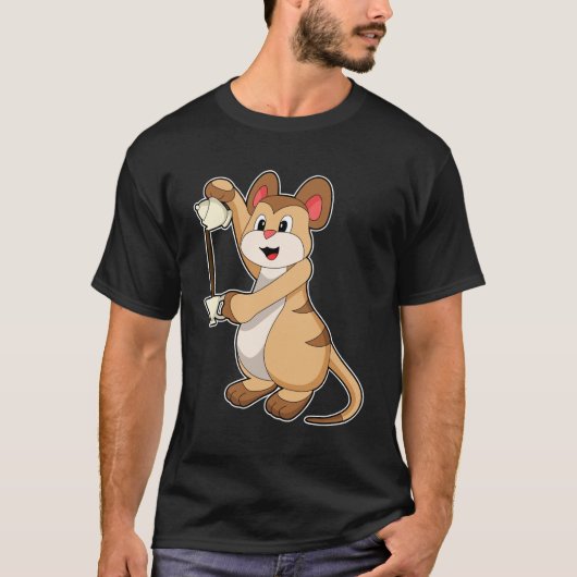 Meerkat met koffie en koffie.PNG T-shirt (Voorkant)