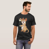 Meerkat met koffie en koffie.PNG T-shirt (Voorkant volledig)