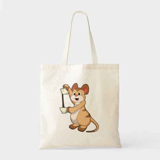 Meerkat met koffie en koffie.PNG Tote Bag (Voorkant)